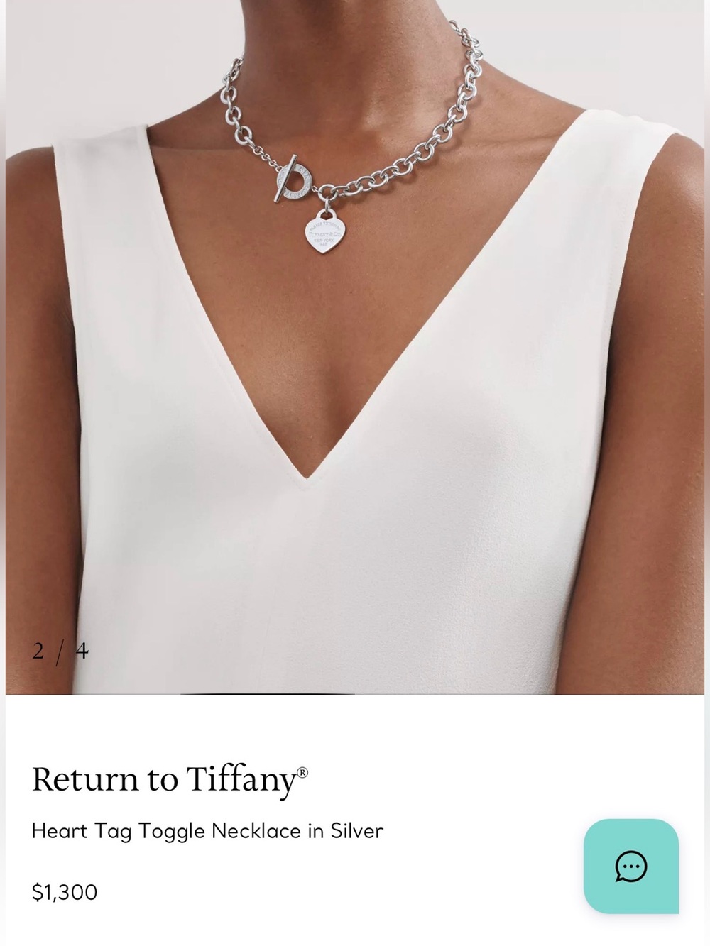 Return to Tiffany Heart tag toggle necklace - Picture 5 of 5